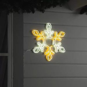 Lumières de Noël LED à motif flocon de neige, pour l'extérieur, murales et sur pied, avec indice de protection IP65 - Product Image 1