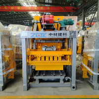 Ligne de production de briques en béton automatique hydraulique contrôlée par PLC QTJ4-20, haute qualité, économie d'énergie