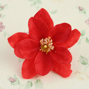 Design moderno decorativo fai da te fiore artificiale 2 strati di teste di boccioli di Sayuri simulazione panno di seta giglio fiori testa - Product Image 5