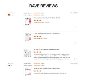 Batterie LiFePO4 48V 50Ah Batteries au lithium-ion 48V LV 51.2V HV Batterie de stockage solaire au meilleur prix - Product Image 5