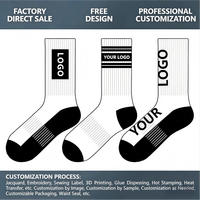 Chaussettes de sport personnalisées avec logo, antidérapantes, respirantes, absorbant l'humidité, pour le basketball, le football, l'entraînement, uniformes d'équipe