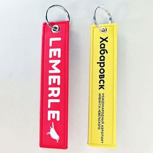 Quality Woven Embroidered Tag Promotional Key Chain with Custom Logo Inexpensive Car Logo Keychain for Souvenirs - Product Image 4