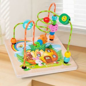 Cadeau de premier anniversaire pour bébé de 1 an, jouets d'apprentissage Montessori en bois pour la sécurité des bébés, cube d'activités - Product Image 5