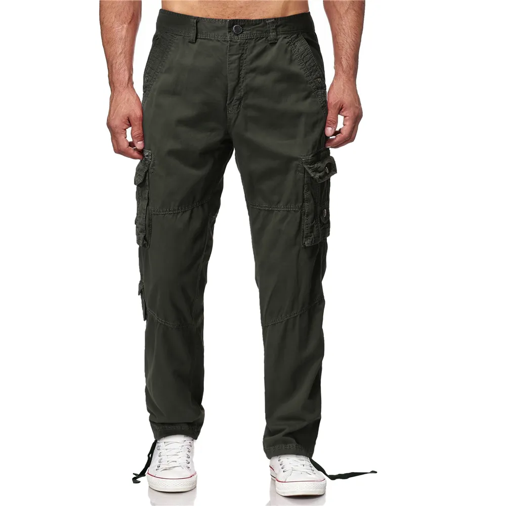 Men's Cargo Pants with Multi-pockets Men's Outdoor Large Size Trousers&Pants