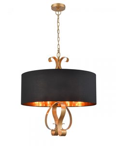 Suspension Vintage Design Industriel Or Fer Rétro Rustique 90 Ampoules à Incandescence pour Restaurant Salon Lustre - Product Image 4