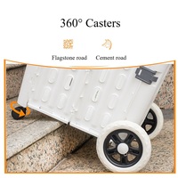 Caddie de courses pour épicerie, capacité extra-large 50-70L, caddie de courses 360° °   Chariot utilitaire à roulettes pivotantes, chariot à bagages