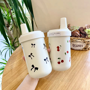 ขวดน้ำสแตนเลสสุญญากาศขนาด 750 มล. รุ่นล่าสุด พร้อมหลอดดูดสำหรับเด็ก สำหรับใส่ชานมไข่มุก - Product Image 3
