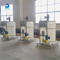 Cuve de dosage à fond conique en PE, cuve sous pression, pompe doseuse chimique automatique, mélangeur agitateur, machine à liquides (10-5000 m³/jour CE)