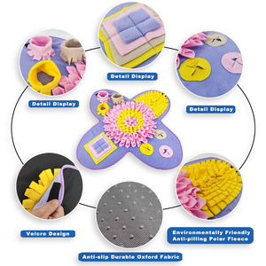 Jouet anti-stress pour animaux de compagnie, tapis olfactif en coton écologique, motif dessin animé classique, couverture d'entraînement pour <span class=keywords><strong>chien</strong></span>, pour l'alimentation lente et l'<span class=keywords><strong>intelligence</strong></span> - Product Image 6