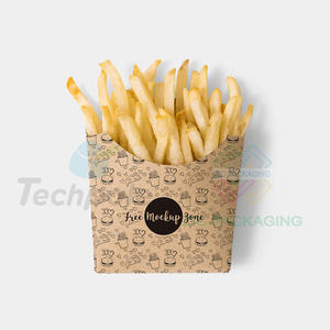 Cajas de Papel Ecológicas Biodegradables Personalizadas con Laminado Mate para Hamburguesas, Catering, Panadería, Sushi, Almuerzo, Papas Fritas y Galletas - Product Image 6