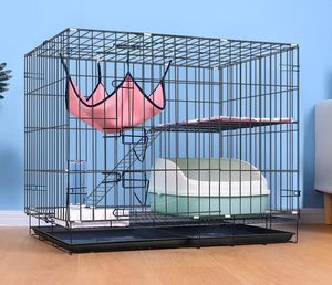 3 katmanlı kapalı büyük DIY kedi sandık kedi kulübesi kedi kafesi - Product Image 6