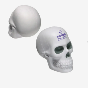 Balle anti-stress personnalisée en forme de crâne, jouet à presser publicitaire sur le thème de l'horreur, avec logo imprimé, cadeau promotionnel en gros - Product Image 1