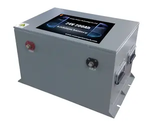 Batterie lithium lifepo4 24 v 200ah, avec stockage pour stockage solaire, accumulateur au lithium