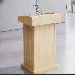 Púlpito de Iglesia de Madera de Alta Calidad, Atril para Discursos, <span class=keywords><strong>Podio</strong></span>, Soporte OEM Moderno Rectangular de Madera Maciza con Tamañ<span class=keywords><strong>o</strong></span> Personalizado y Diseñ<span class=keywords><strong>o</strong></span> Inclinado - Product Image 6