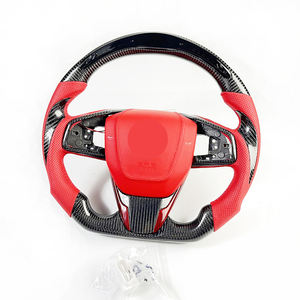 Volante Personalizado de Fibra de Carbono para <span class=keywords><strong>Honda</strong></span> <span class=keywords><strong>CRV</strong></span> HR-V Civic 11th <span class=keywords><strong>Type</strong></span> <span class=keywords><strong>R</strong></span> FL5 SI Acura Integra - Product Image 3