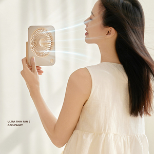 Kipas meja desain ramping tahan lama, baterai 4 gigi kipas meja nirkabel angin kuat Ultra tipis Desktop kipas ringan 2025 - Product Image 2