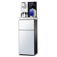 Distributeur d'eau à double porte de compresseur de vente chaude pour l'usage domestique de machine de barre de thé de charge inférieure en plastique ABS de ménage