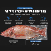 Machine d'emballage sous vide industrielle commerciale à chambre unique pour aliments humides et secs, scelleuse de viande, prix de gros bas