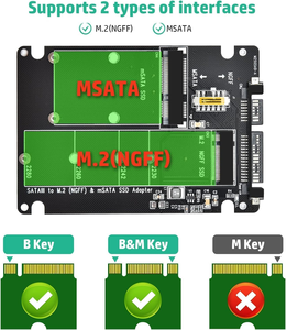 SSD-adapter M.2NGFF of MSATA-SATA3.0-adapter USB3.0-2.5SATA harde schijf 2in1 converter lezerkaartkabel - Product Image 4