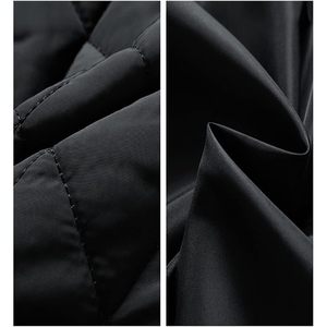 Blouson Bomber Homme Hiver Chaud Matelassé Diamant avec Poches Zippées Coupe-Vent Col Montant Vêtement d'extérieur Décontracté - Product Image 4