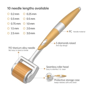 Rouleau de derma en titane GTS 192 Microneedling 0,25 mm-3,0 mm Système de dermaroller pour dermaroller 0,5 mm - Product Image 4