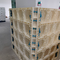 Panneau de coffrage en plastique ABS PVC PP réutilisable pour la construction, installation rapide et facile à démouler