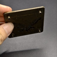 Plaque en métal embossée en laiton antique, panneau métallique personnalisé pour la décoration intérieure, vente en gros