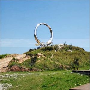 Esculturas Decorativas de Jardín para Exteriores de Acero Inoxidable Duradero, Resistentes al Agua, Estilo Art Deco, Tamaño Personalizado - Product Image 1