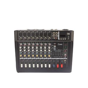 Gooermi PMX-802D <span class=keywords><strong>Console</strong></span> de Mixage 8 Canaux avec Interface USB, Effets, Table de Mixage Audio, Amplificateur de Puissance pour Scène - Product Image 2