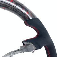 Volant de voiture personnalisé, volant sport en fibre de carbone pour Ford Mustang F-150 Lightning Explorer 1994-2005