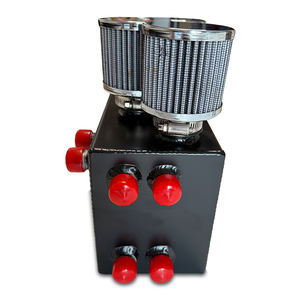 GT Schwarze Aluminium-Ölabscheider mit 6 X 10 Zoll Männlichen Anschlüssen <span class=keywords><strong>3</strong></span> X Entlüftungsfilter Kompatibel mit Honda Civic/Integra Motoren - Product Image 5