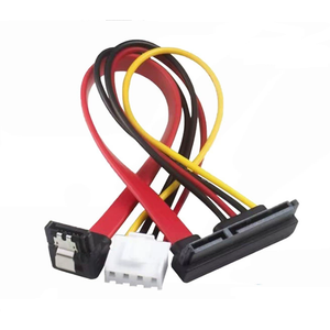 4PIN ขนาดเล็ก + สำหรับสายอะแดปเตอร์ไฟฮาร์ดไดรฟ์พร้อมสายไฟ90องศา VH3.96ระยะห่าง7 + 15P 20ซม. สินค้าตั้งโต๊ะ - Product Image 1