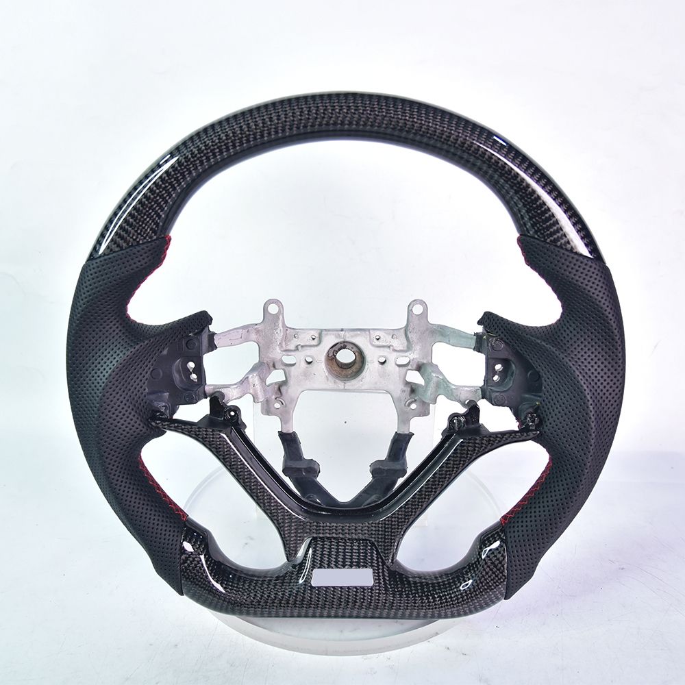 Carbon fiber+perforated leather