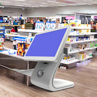 Terminaux de paiement A5 de haute qualité, systèmes de point de vente (PDV) personnalisés en alliage d'aluminium, système de PDV tactile pour cantine, caisse enregistreuse Intel I3/I5/I7