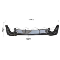 Diffuseur de pare-chocs arrière en fibre de carbone de style O pour Volkswagen VW Golf 8 MK8 Auto Tuning