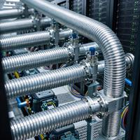 Tuyau métallique flexible sur mesure, fabrication directe usine, SS304, 2,5 pouces, PN16, extrémité soudée pour pipeline chimique