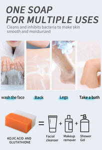 Jabón en barra de ácido kójico con cúrcuma, jabón natural blanqueador hecho a mano para rostro y cuerpo, para todo tipo de piel, tamaño regular, uso para adultos. - Product Image 5