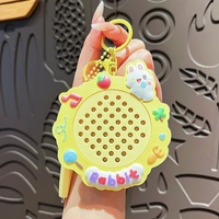 Tableau magnétique créatif en forme de panda pour dessin et écriture, avec perles en acier, pendentif pour sac d'école, porte-clés en PU, modèle 001