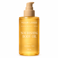 Huile Corporelle Nourrissante Marque Blanche Bois de Santal Rose Extrait de Thé Herbal Huile Corporelle Hydratante Légère OEM ODM 100ml
