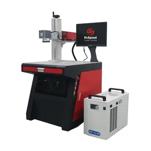 Fornitore dorato macchina per marcatura laser uv 10w 355nm sistema di raffreddamento ad acqua per vetro plastica metallo