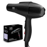 Sèche-cheveux puissant 2400 W pour des soins capillaires nourrissants, avec 3 réglages de température et 3 réglages de vitesse, moteur AC, outil de séchage puissant pour les cheveux