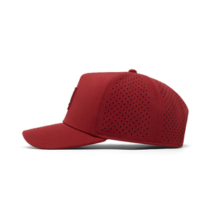 Gorra de Camionero Roja Personalizada con Logotipo Bordado <span class=keywords><strong>en</strong></span> 3D de 5 Paneles, Gorra Deportiva de Golf Unisex, Nueva Gorra Deportiva de Béisbol de Poliéster Dobby Poplin - Product Image 4