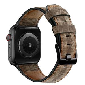 USENGKA High-end Genuino <span class=keywords><strong>Cinturino</strong></span> di Vigilanza del Cuoio 38mm/42mm/40mm/<span class=keywords><strong>44mm</strong></span> Per cinturini Per Orologi In <span class=keywords><strong>Pelle</strong></span> <span class=keywords><strong>Apple</strong></span> - Product Image 2