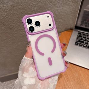 Coque pour iPhone 17 Pro Max, nouveau modèle avec airbag aux quatre coins, fixation magnétique, grande fenêtre, protection antichoc - Product Image 6