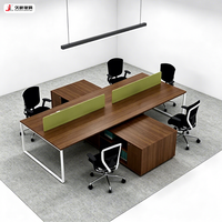 Table de bureau moderne JIUSHUN, sur mesure, luxe, vente en gros, bureau modulaire en bois ergonomique, moderne