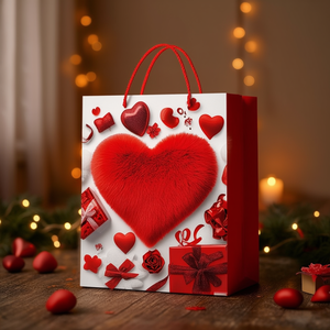 Grand sac cadeau en feuille d'or 4333, fournitures pour la Saint-Valentin - Product Image 3