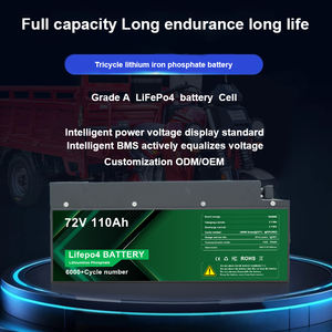 Batterie <span class=keywords><strong>LiFePO4</strong></span> <span class=keywords><strong>72V</strong></span> <span class=keywords><strong>20Ah</strong></span> 50Ah 100Ah 200Ah 345Ah, étanche IP65, pour trike cargo/vélo cargo/démarrage de voiture - Product Image 5