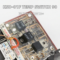 Interrupteur de contrôle de température KSD-01F à action rapide 90°, sans contact, faible résistance, montage en surface avec trou de fixation