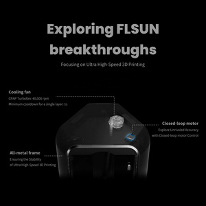 Impresora 3D FLSUN S1 Grande, Lista para Enviar, Tecnología <span class=keywords><strong>FDM</strong></span> <span class=keywords><strong>Delta</strong></span>, Área de Impresión D320X430mm, Velocidad Máxima de 1200mm/s, Impresora 3D Industrial de Escritorio - Product Image 2
