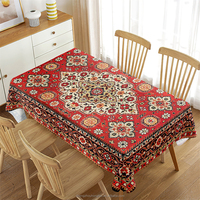 Nappe anti-éclaboussures intérieure/extérieure de la collection de table, rectangle, 60*84, couverture de table à rayures d'été pour décor de dîner de fête